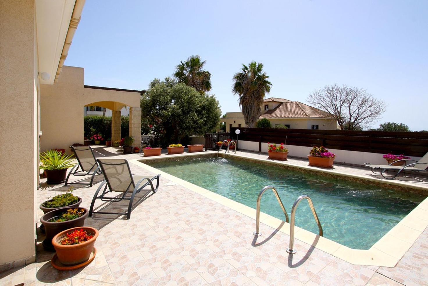 Amathousia Villa With Private Pool And Sea View Pissouri Exterior photo